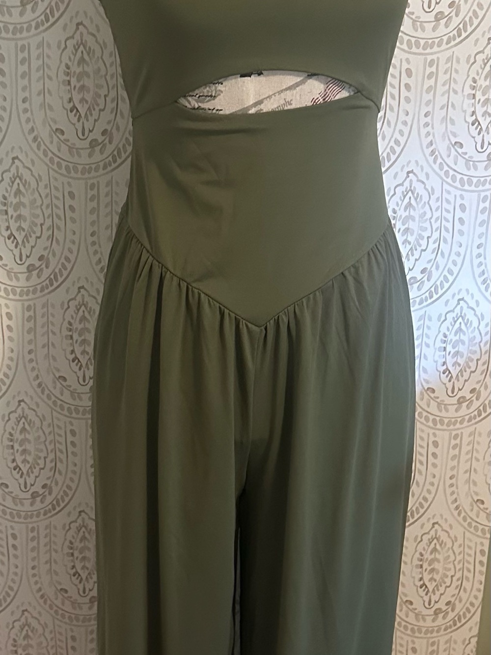 Olive Cutout Jumpsuit
